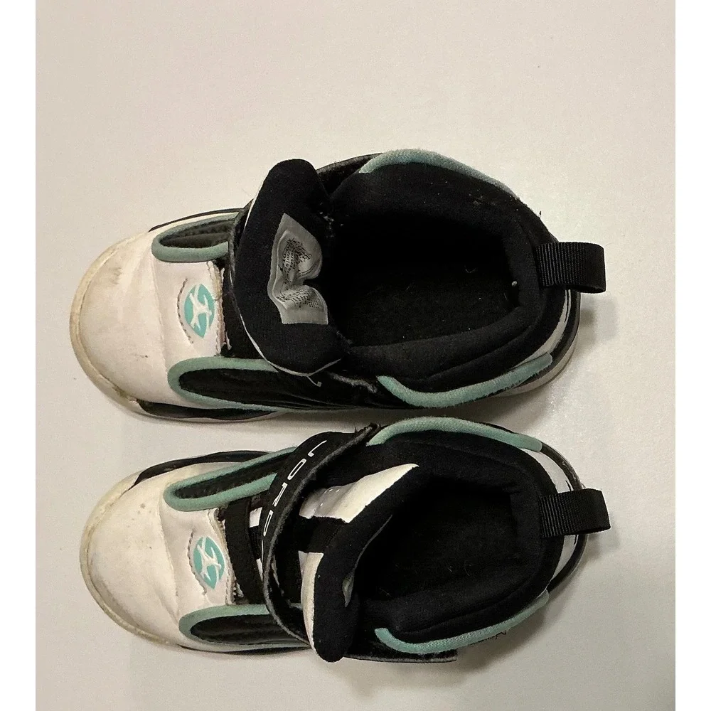 Jordan Pro Strong‎ Toddler Shoes Black White Teal DC7910-001 Size 8C Mens Kids